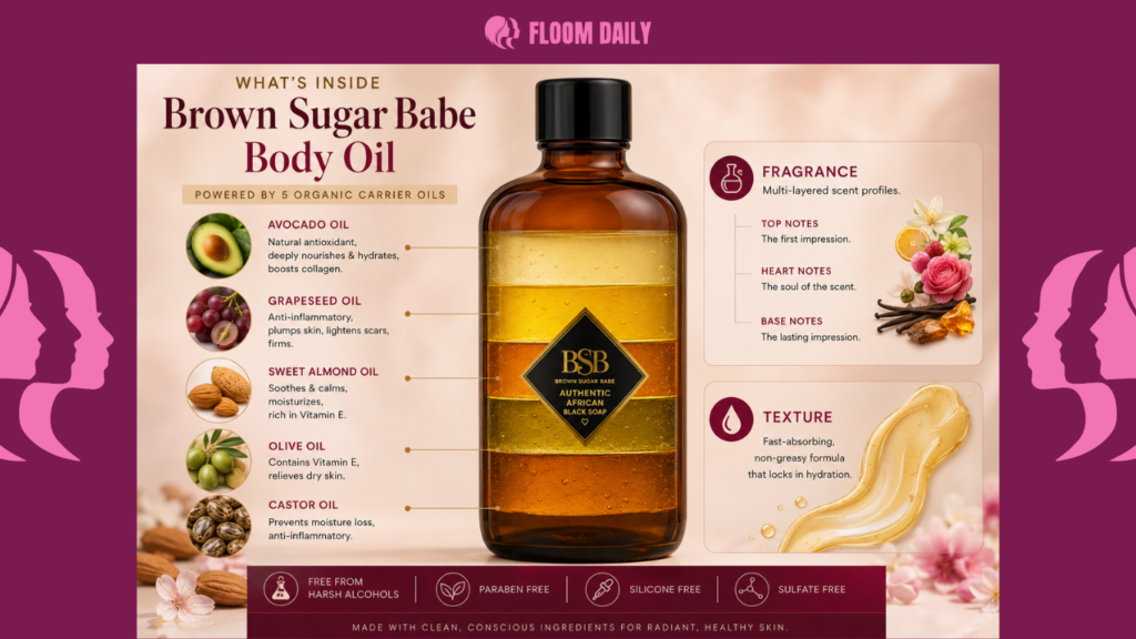 Brown Sugar Babe Body Oil Ingredients